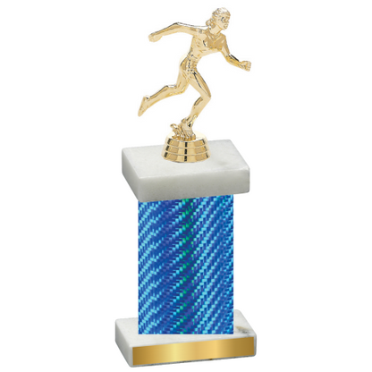 Single Blue Carbon Fiber Running Trophy