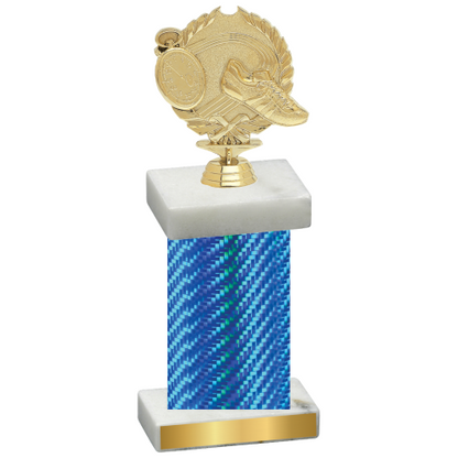 Single Blue Carbon Fiber Running Trophy