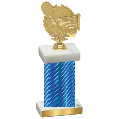 Single Blue Carbon Fiber Tennis Trophy