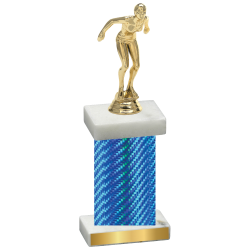 Single Blue Carbon Fiber Tennis Trophy