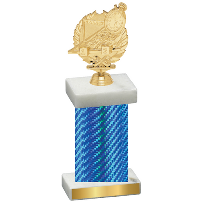 Single Blue Carbon Fiber Swimming Trophy