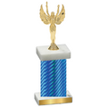 Single Blue Carbon Fiber Victory Trophy