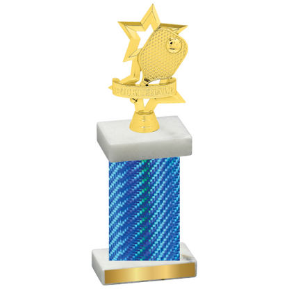 Single Blue Carbon Fiber Pickleball Trophy