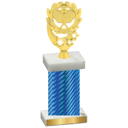 Single Blue Carbon Fiber Pickleball Trophy