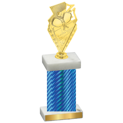 Single Blue Carbon Fiber Pickleball Trophy