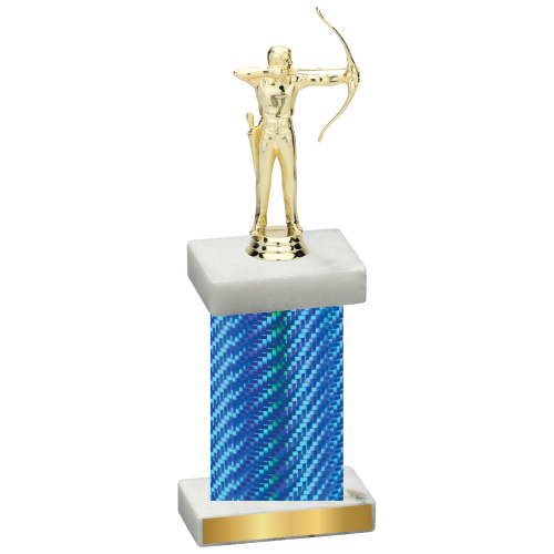 Single Blue Carbon Fiber Archery Trophy