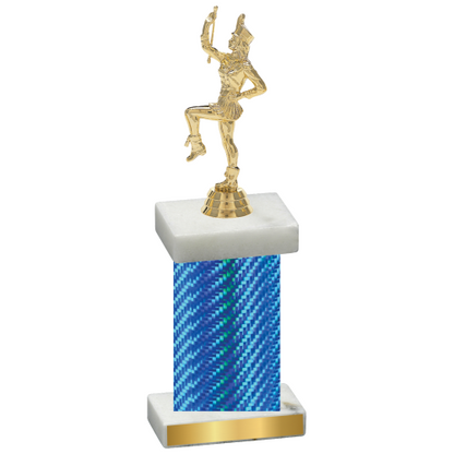 Single Blue Carbon Fiber Majorette Trophy