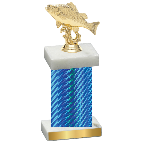 Single Blue Carbon Fiber Fishing Trophy