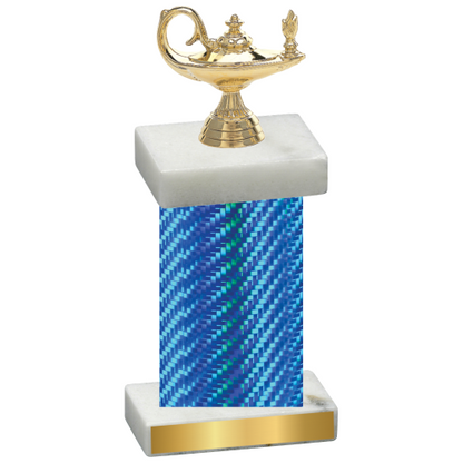 Single Blue Carbon Fiber Academics Trophy