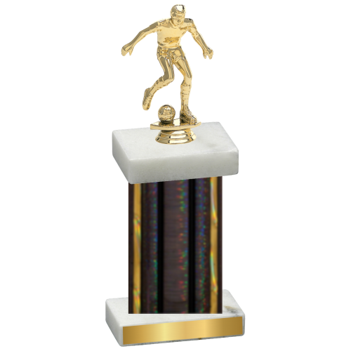 Single Black Glacier Soccer Trophy