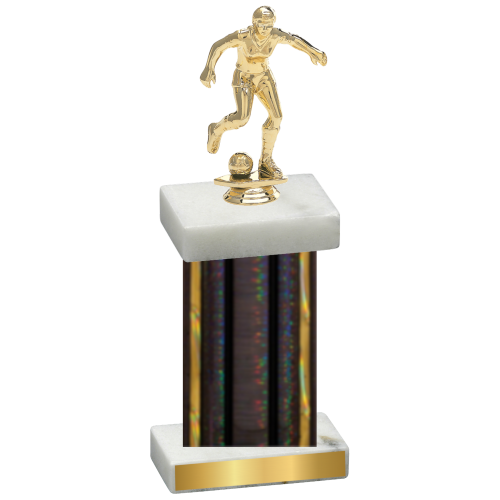 Single Black Glacier Soccer Trophy