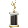 Single Black Glacier Tennis Trophy