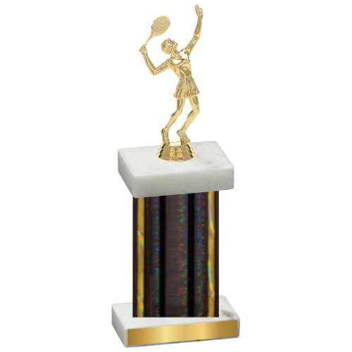 Single Black Glacier Tennis Trophy