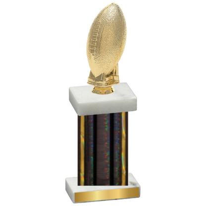 Single Black Glacier Football Trophy