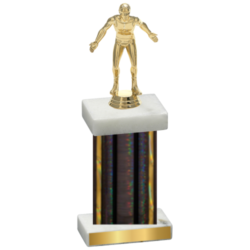 Single Black Glacier Wrestling Trophy