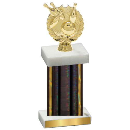 Single Black Glacier Bowling Trophy