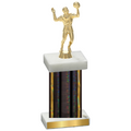 Single Black Glacier Volleyball Trophy