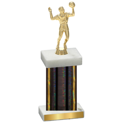 Single Black Glacier Volleyball Trophy