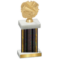 Single Black Glacier Cheerleading Trophy