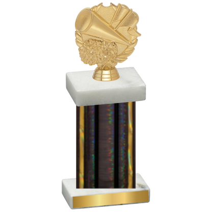 Single Black Glacier Cheerleading Trophy