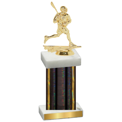 Single Black Glacier Lacrosse Trophy