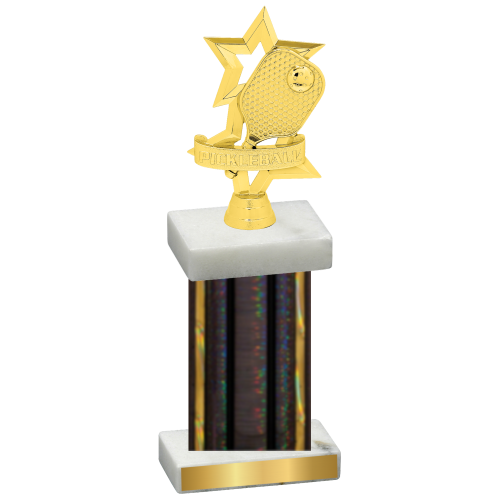 Single Black Glacier Pickleball Trophy