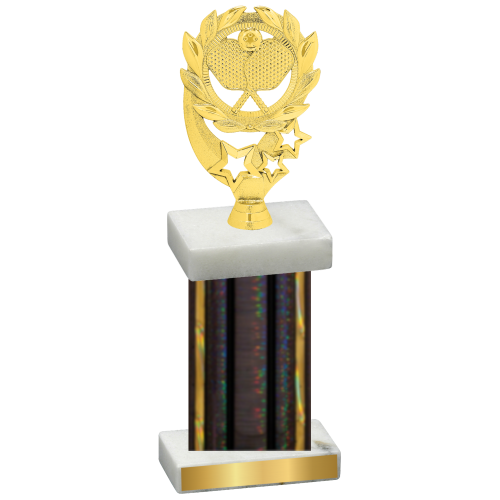 Single Black Glacier Pickleball Trophy