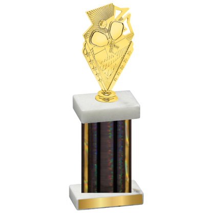 Single Black Glacier Pickleball Trophy