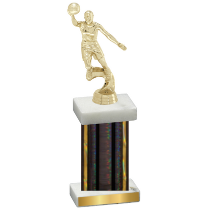 Single Black Glacier Basketball Trophy