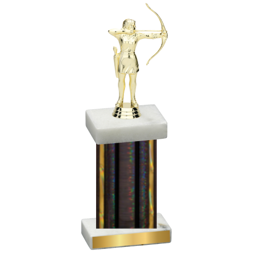 Single Black Glacier Archery Trophy