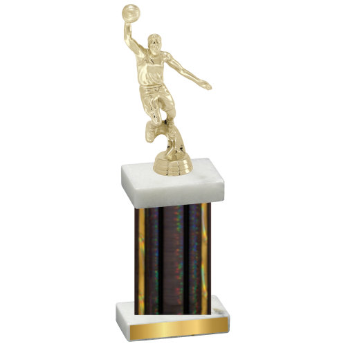 Single Black Glacier Basketball Trophy