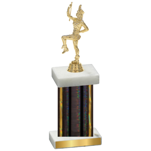 Single Black Glacier Majorette Trophy