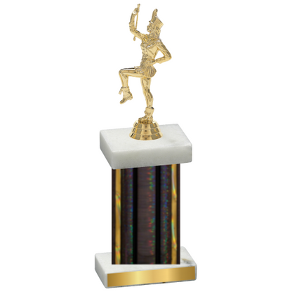 Single Black Glacier Majorette Trophy