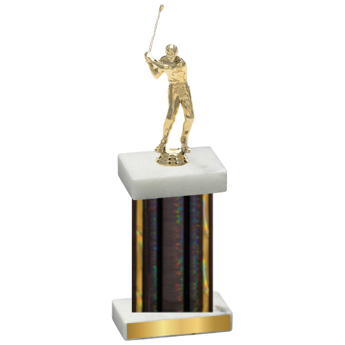 Single Black Glacier Golf Trophy