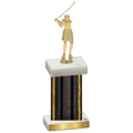 Single Black Glacier Golf Trophy