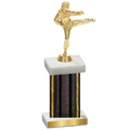 Single Black Glacier Karate Trophy