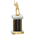 Single Black Glacier Baseball Trophy
