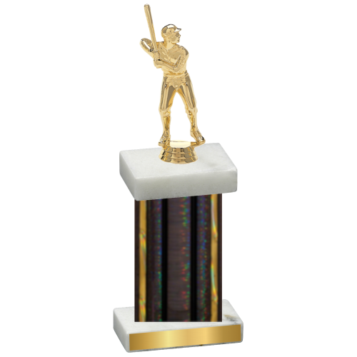 Single Black Glacier Baseball Trophy