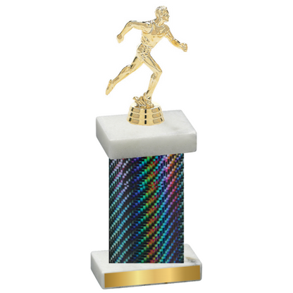 Single Black Carbon Fiber Running Trophy