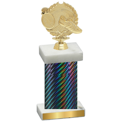 Single Black Carbon Fiber Running Trophy