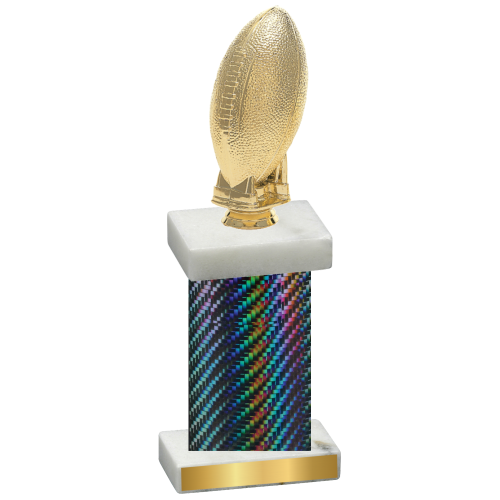 Single Black Carbon Fiber Football Trophy