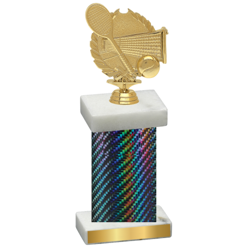 Single Black Carbon Fiber Tennis Trophy