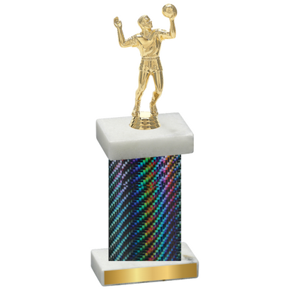 Single Black Carbon Fiber Volleyball Trophy