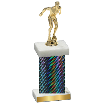 Single Black Carbon Fiber Swimming Trophy