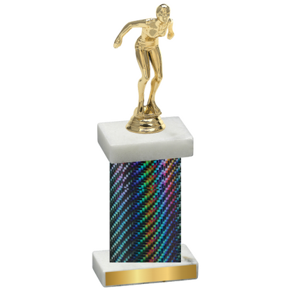 Single Black Carbon Fiber Tennis Trophy