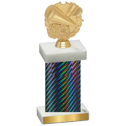 Single Black Carbon Fiber Cheerleading Trophy