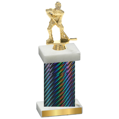 Single Black Carbon Fiber Hockey Trophy