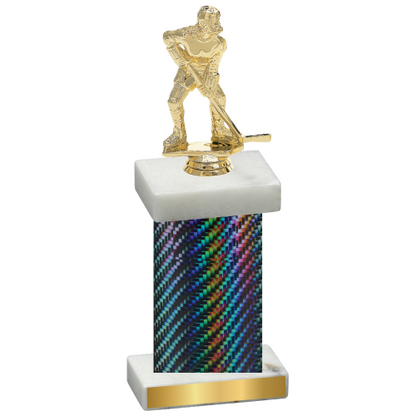 Single Black Carbon Fiber Hockey Trophy