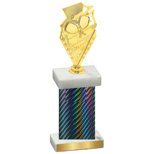 Single Black Carbon Fiber Pickleball Trophy