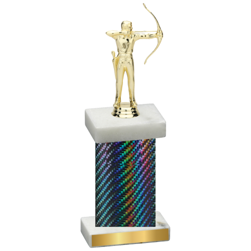 Single Black Carbon Fiber Archery Trophy